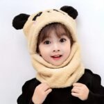 Cozy & Cute Youngsters' Animal-Themed Plush Hat With Ear Covers - Stretchy, Warm Neck Warmer For Boys & Girls, Perfect For Fall/Winter - Image 2