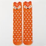 Girl'S Cartoon Cute Animal Striped Pattern Knee High Socks, Party Stockings For Autumn Winter, Leg Warmers - Image 10