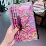 About 100-300-500Pcs/Pack Girls Cute Colorful Basic Elastic Hair Band Ponytail Hair Clip Youngsters'S Hair Band Rubber Band Youngsters'S Hair Accessories - Image 9