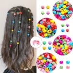 50Pcs Mini Hair Claw Clips, Heart/Star/Flower Shape Plastic Colorful Decorative Hair Accessories, Braided Hair Accessories For Girls