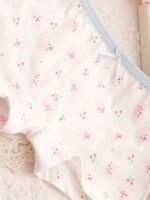 4-Pack Girls' Cute Bunny & Cat Print Boxer Briefs - Soft Stretchy Mid-Rise Underwear With Pastel Colors, All-Season Comfort, Regular Fit For Youngsters & Youngsters, Youngsters Underwear, Playful Youngsters' Apparel, Comfortable Youngsters' Wear - Image 5