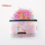 1000Pcs Colorful Rubber Bands Hair Ties, Scrunchies, Headbands, Hawaiian Style Beach Wedding Everyday Hair Accessories - Image 13