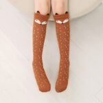 Girl'S Bowknot Solid Cute Animal Pattern Knee High Socks, Breathable Comfy Long Stockings, Children'S Trendy Socks Daily Wear - Image 3