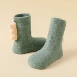 1Pair Baby Floor Socks Thickened Warm Non-Slip Cute Dinosaur Toddler Socks For Boys And Girls - Image 6