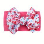 1Pc New Printed Twill Bubble Bow Baby Headband For 0-3 Years Old - Image 6