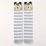 Girl'S Cartoon Cute Animal Striped Pattern Knee High Socks, Party Stockings For Autumn Winter, Leg Warmers - Image 7