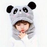 Cozy & Cute Youngsters' Animal-Themed Plush Hat With Ear Covers - Stretchy, Warm Neck Warmer For Boys & Girls, Perfect For Fall/Winter - Image 3