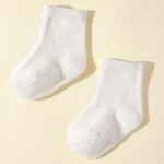 Ten-Pack Of White Mid-Calf Socks For Kids, Suitable For All Seasons - Image 6