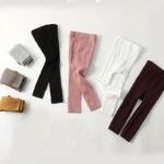 Girl'S Bowknot Solid Knitted Pantyhose, Children'S Toddlers Base Layer Fashion Leggings Pantyhose For Spring And Autumn - Image 4