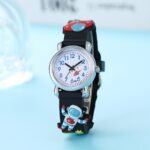 Youngsters' Cute Astronaut & Ufo Quartz Watch - Silicone Band, Non-Waterproof, Blue - Image 8