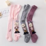 1-Pack Baby & Toddler Breathable Footed Socks With Cute Rabbit Eating Carrots Design - Soft Light Beige-Friendly All-Season Outfit-Boosters, Multi-Color Options For Girls & Boys 0-8 Years - Image 4
