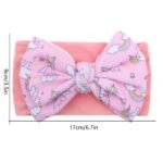 1Pc New Printed Twill Bubble Bow Baby Headband For 0-3 Years Old - Image 16