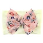1Pc Baby Girls Floral Bow Decor Nylon Headbands Head Wraps Elastics Hairbands Hair Accessories For Newborn Infant Toddlers Gift - Image 12