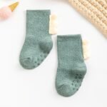 1Pair Baby Floor Socks Thickened Warm Non-Slip Cute Dinosaur Toddler Socks For Boys And Girls - Image 10