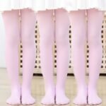 3-Pack Girls' Velvet-Like Dance Tights - 95% Nylon & 5% Spandex, Solid Color Ballet & Everyday Leggings For Ages 3+, Spring/Fall Hand Wash Only - Image 7
