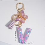 Butterfly Letter Keychain Pendant Key Chain, Girls Accessories, School Bag Pendant - Image 15