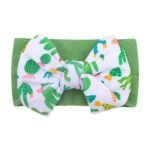 1Pc New Printed Twill Bubble Bow Baby Headband For 0-3 Years Old - Image 14