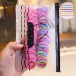 200Pcs Cute Hair Ties For Kids & Girls - Colorful Elastic Polyester Hair Ties, Ideal Choice For Gifts - Image 5