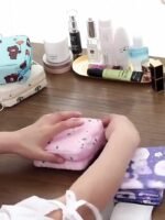 Creative Minimalist Sanitary Pad Storage Bag, Cartoon Print Swab Organizer, Multifunctional Travel High Quality Pouch, Cosmetic Storage Box, Toiletry Bag, Lipstick Case, Keychain Cable Organizer, Ideal Gift Choice - Image 18