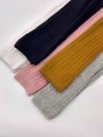 Baby Girls Rib Knit Slim Legging Solid Cotton Blend Pants Little Girls Stretch Leggings Footless Leggings Tight Fit - Image 10