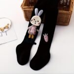 1-Pack Baby & Toddler Breathable Footed Socks With Cute Rabbit Eating Carrots Design - Soft Light Beige-Friendly All-Season Outfit-Boosters, Multi-Color Options For Girls & Boys 0-8 Years - Image 3