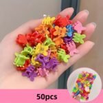 30/50/100Pcs Cute Princess Hair Clip Set Mini Cute, Sweet, Durable Hair Accessories, Easy To Use Design And Comfortable To Wear, Can Be Used In Various Festivals - Image 5