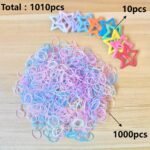 1000Pcs Colorful Rubber Bands Hair Ties, Scrunchies, Headbands, Hawaiian Style Beach Wedding Everyday Hair Accessories - Image 21