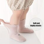 Baby Non-Slip Floor Socks With Grips Anti-Slip Crew For Infants Toddlers Boys And Girls - Image 4