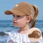 1-Pack Youngsters Adjustable Baseball Cap With Heart Embroidery & "Love & Be Kind" Design - Breathable Sun Hat For Girls Boys Ages 3-7, Spring Summer Beach Vacation Outdoor Play, Machine Washable (Black), Casual Youngsters Accessory, Playful Youngsters Fashion, Embroidered Visor - Image 6