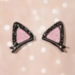 2Pcs Of Onion Powder Cat Ears Clips Cheapest Items Available Fashion Pink Cat Movie Star Series Daily Dress Up Hair Accessories - Image 5