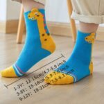 5Pcs Youngsters' Cartoon Dinosaur Crew Socks - Breathable & Comfy For Boys And Girls, Perfect For All Seasons - Image 4