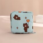 Chic Cartoon Printed Sanitary Napkin Organizer Bag, Multifunctional Travel Pouch With Zipper Makeup And Essentials For Valentine'S Day Gifts - Image 11