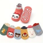 6 Pairs Baby Socks With Cute Cartoon Animal Patterns - Non-Slip Ankle Socks For Boys & Girls, Soft Breathable Fabric, Machine Washable, Spring/Fall Toddler Walking Socks For Indoor/Outdoor Play, Baby Socks, Playful Kids Footwear, Comfortable Kids Wear - Image 4