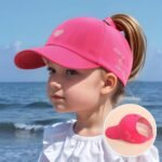 1-Pack Youngsters Adjustable Baseball Cap With Heart Embroidery & "Love & Be Kind" Design - Breathable Sun Hat For Girls Boys Ages 3-7, Spring Summer Beach Vacation Outdoor Play, Machine Washable (Black), Casual Youngsters Accessory, Playful Youngsters Fashion, Embroidered Visor - Image 3
