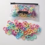 Basics Nylon Hair Ties, Mixed Color Small Fresh Hair Rope, High Elasticity Hair Bands For Girls - Image 6