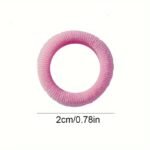 Basics Nylon Hair Ties, Mixed Color Small Fresh Hair Rope, High Elasticity Hair Bands For Girls - Image 2