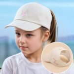 1-Pack Youngsters Adjustable Baseball Cap With Heart Embroidery & "Love & Be Kind" Design - Breathable Sun Hat For Girls Boys Ages 3-7, Spring Summer Beach Vacation Outdoor Play, Machine Washable (Black), Casual Youngsters Accessory, Playful Youngsters Fashion, Embroidered Visor - Image 9