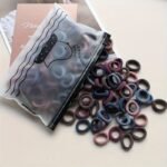 Basics Nylon Hair Ties, Mixed Color Small Fresh Hair Rope, High Elasticity Hair Bands For Girls - Image 3