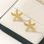 1 Pair Fashion Starfish Earrings, Zinc Alloy Ocean-Inspired Studs, Daily Wear Jewelry Gift - Image 4