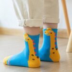 5Pcs Youngsters' Cartoon Dinosaur Crew Socks - Breathable & Comfy For Boys And Girls, Perfect For All Seasons - Image 5