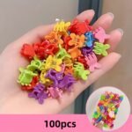 30/50/100Pcs Cute Princess Hair Clip Set Mini Cute, Sweet, Durable Hair Accessories, Easy To Use Design And Comfortable To Wear, Can Be Used In Various Festivals - Image 7