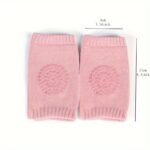 2Pcs 5 Colors Soft Elastic Knee And Elbow Brace Pads For Babies And Toddlers - Anti-Slip Crawling Safety Protector And Leg Cushion - Image 5