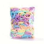 Basics Nylon Hair Ties, Mixed Color Small Fresh Hair Rope, High Elasticity Hair Bands For Girls - Image 12