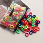 Basics Nylon Hair Ties, Mixed Color Small Fresh Hair Rope, High Elasticity Hair Bands For Girls - Image 7