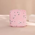 Chic Cartoon Printed Sanitary Napkin Organizer Bag, Multifunctional Travel Pouch With Zipper Makeup And Essentials For Valentine'S Day Gifts - Image 12