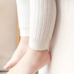 1Pc Girls Casual Solid Color Leggings, Children'S Autumn And Winter Knitted Warm Pantyhose, Suitable For 0-4Y - Image 8