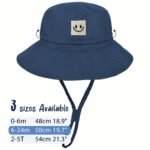 1Pc Baby Sun Hat, Toddler Summer Sun Protection, Wide Brim Bucket Beach Hats For Baby Boy And Girl, Adjustable Kid Cap - Image 2