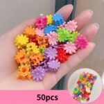 30/50/100Pcs Cute Princess Hair Clip Set Mini Cute, Sweet, Durable Hair Accessories, Easy To Use Design And Comfortable To Wear, Can Be Used In Various Festivals - Image 22