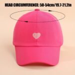 1-Pack Youngsters Adjustable Baseball Cap With Heart Embroidery & "Love & Be Kind" Design - Breathable Sun Hat For Girls Boys Ages 3-7, Spring Summer Beach Vacation Outdoor Play, Machine Washable (Black), Casual Youngsters Accessory, Playful Youngsters Fashion, Embroidered Visor - Image 2