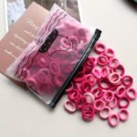 Basics Nylon Hair Ties, Mixed Color Small Fresh Hair Rope, High Elasticity Hair Bands For Girls - Image 22